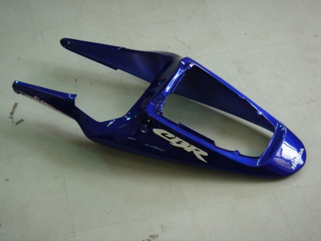 Beste Honda CBR900RR 954 Motorrad Verkleidung 2002-2003 - Blau Gelb Glanzendes Schwarz Telefonica MoviStar Castrol