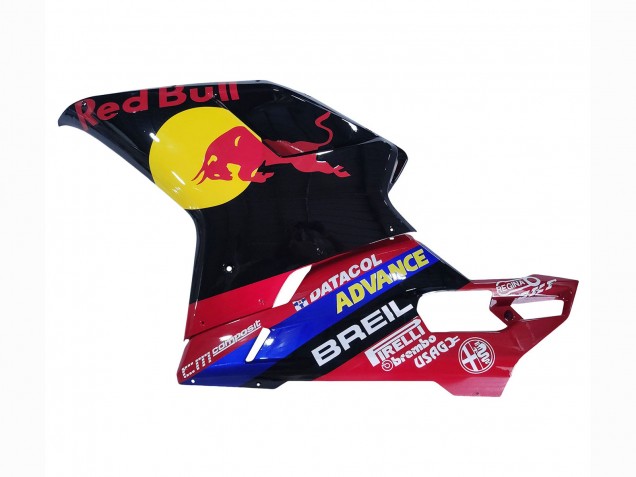 Beste Ducati 848/1098/1198 Motorrad Verkleidung 2007-2014 - Glanzendes Schwarz Gelb Blau Red Bull