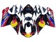 Beste Ducati 848/1098/1198 Motorrad Verkleidung 2007-2014 - Glanzendes Schwarz Gelb Blau Red Bull