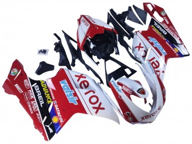 Beste Ducati 848/1098/1198 Motorrad Verkleidung 2007-2014 - Weiss Rot Glanzendes Schwarz Valsir Xerox