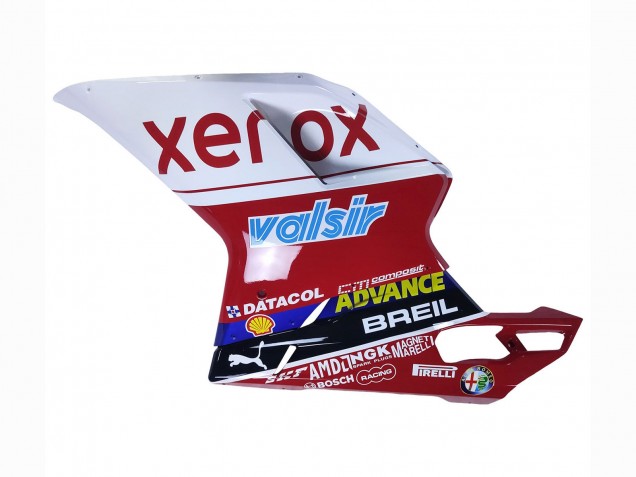 Beste Ducati 848/1098/1198 Motorrad Verkleidung 2007-2014 - Weiss Rot Glanzendes Schwarz Valsir Xerox