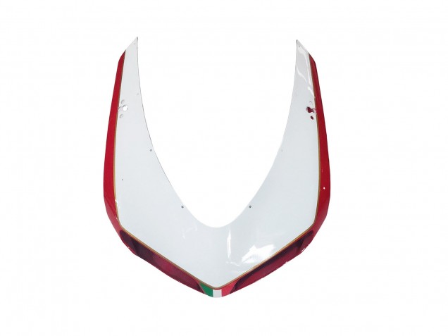 Beste Ducati 1098 Motorrad Verkleidung 2007-2014 - Weiss Rot Glanzendes Schwarz