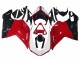 Beste Ducati 1098 Motorrad Verkleidung 2007-2014 - Weiss Rot Glanzendes Schwarz