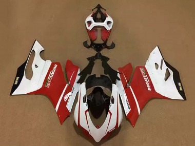 Beste Ducati Panigale 899 Motorrad Verkleidung 2011-2014 - Weiss Rot Schwarz