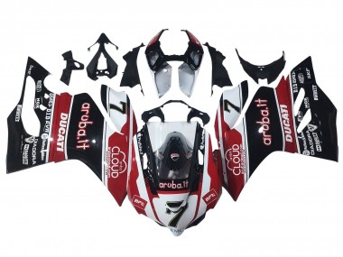 Beste Ducati Panigale 899/1199 Motorrad Verkleidung 2011-2014 - Weiss Rot Glanzendes Schwarz Aruba.it 7