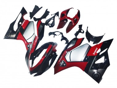 Beste Ducati 1199 Motorrad Verkleidung 2011-2014 - Rot Silber Schwarz