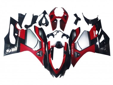 Beste Ducati 1199 Motorrad Verkleidung 2011-2014 - Rot Silber Schwarz