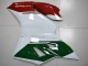 Beste Ducati Panigale 899 Motorrad Verkleidung 2011-2014 - Weiss Rot Dunkel Grun
