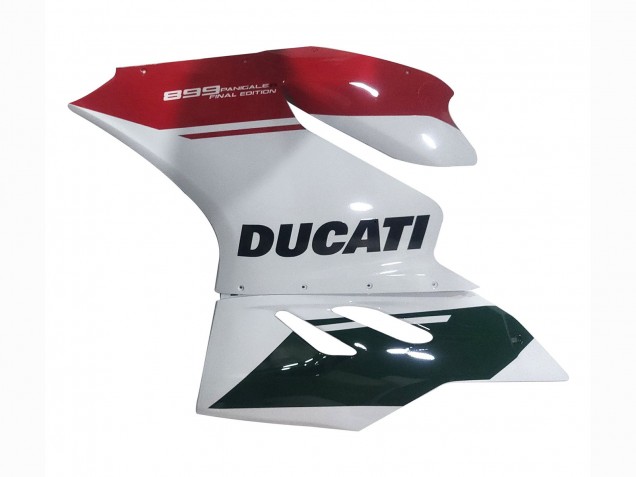 Beste Ducati Panigale 899 Motorrad Verkleidung 2011-2014 - Weiss Rot Glanzendes Schwarz