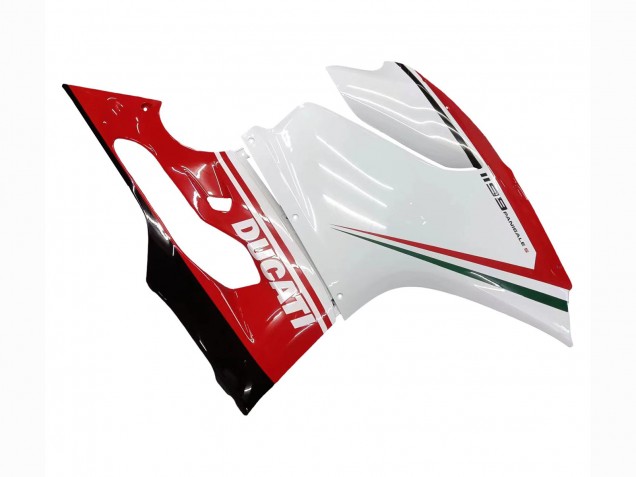 Beste Ducati 1199 Motorrad Verkleidung 2011-2014 - Weiss Rot Grun Glanzendes Schwarz