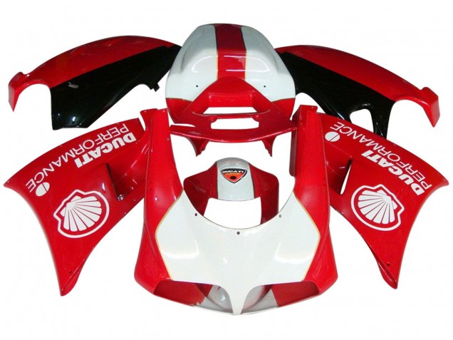 Beste Ducati 959/1299 Motorrad Verkleidung 2015-2020 - Weiss Rot Glanzendes Schwarz Performance