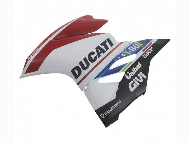 Beste Ducati 1299 Motorrad Verkleidung 2015-2020 - Weiss Rot Blau Matt Schwarz Unibat Flex-Box