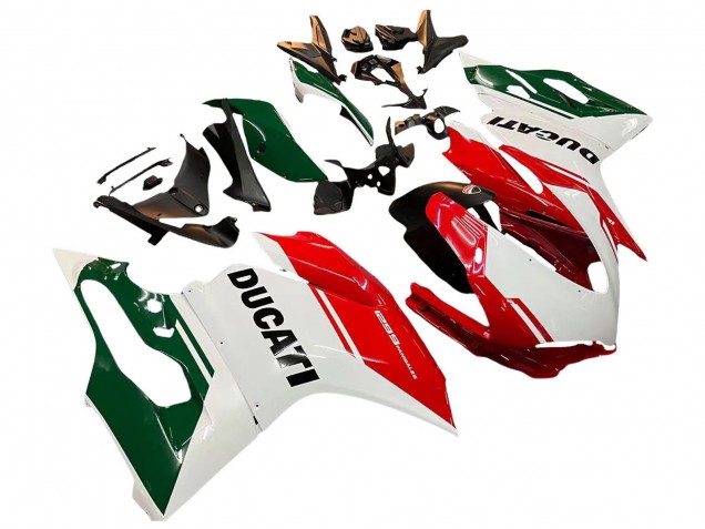 Beste Ducati 1299 Motorrad Verkleidung 2015-2020 - Weiss Rot Grun Matt Schwarz