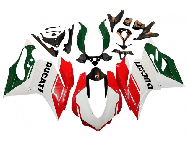 Beste Ducati 1299 Motorrad Verkleidung 2015-2020 - Weiss Rot Grun Matt Schwarz