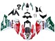 Beste Ducati 959/1299 Motorrad Verkleidung 2015-2020 - Weiss Rot Grun Valsir Fiamm 7