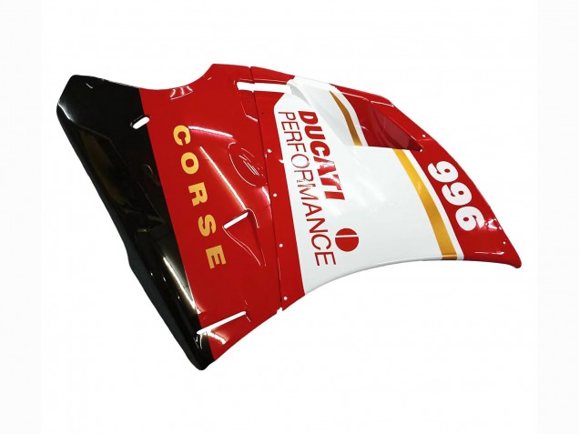 Beste Ducati 996 Motorrad Verkleidung 1993-2005 - Weiss Rot Gold Glanzendes Schwarz Corse Performance