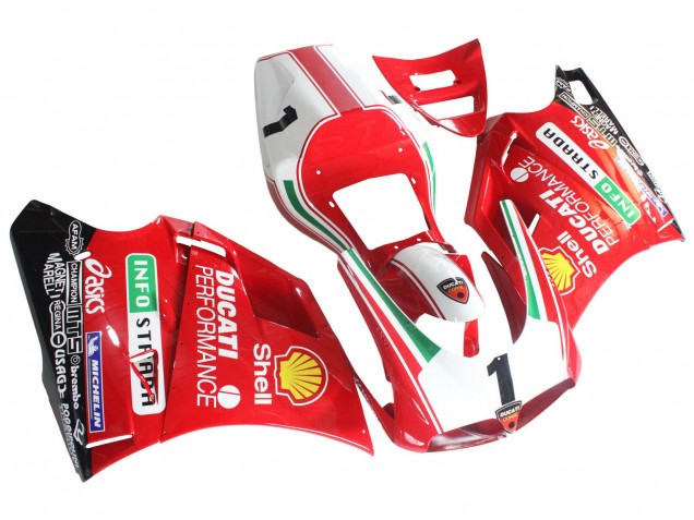 Beste Ducati 748/916/996/998 Motorrad Verkleidung 1993-2005 - Weiss Rot Gelb Grun Glanzendes Schwarz Performance