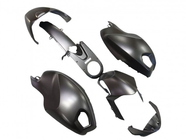 Beste Ducati Monster 696 796 1100 1100S Motorrad Verkleidung 2008-2012 - Matt Schwarz