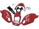 Beste Ducati Monster 696 796 1100 1100S Motorrad Verkleidung 2008-2012 - Rot Weiss
