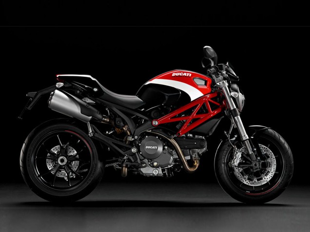 Beste Ducati Monster 696 796 1100 1100S Motorrad Verkleidung 2008-2012 - Weiss Rot