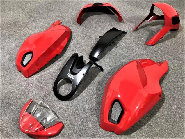 Beste Ducati Monster 696 796 1100 1100S Motorrad Verkleidung 2008-2012 - Rot