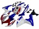 Beste Honda CBR125R Motorrad Verkleidung 2002-2006 - Weiss Blau Rot