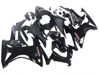 Beste Honda CBR500R Motorrad Verkleidung 2013-2015 - Glanzendes Schwarz Matt Schwarz