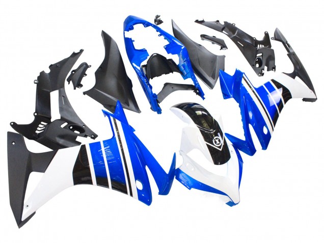 Beste Honda CBR500R Motorrad Verkleidung 2013-2015 - Blau Weiss Matt Schwarz