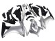 Beste Honda CBR500R Motorrad Verkleidung 2013-2015 - Silber Glanzendes Schwarz