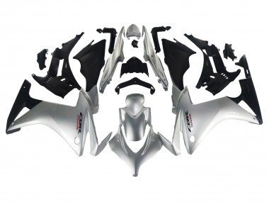 Beste Honda CBR500R Motorrad Verkleidung 2013-2015 - Silber Glanzendes Schwarz