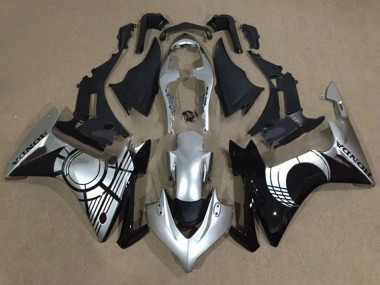 Beste Honda CBR500R Motorrad Verkleidung 2013-2015 - Silber Glanzendes Schwarz