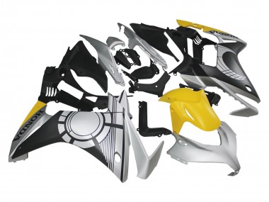 Beste Honda CBR500R Motorrad Verkleidung 2013-2015 - Silber Gelb Matt Schwarz