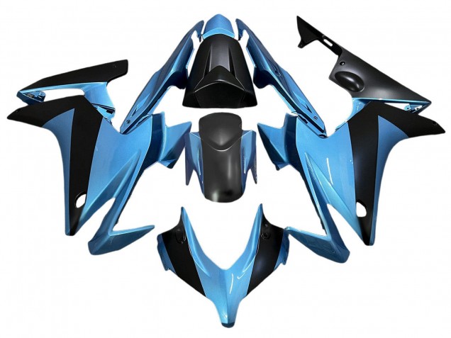 Beste Honda CBR500R Motorrad Verkleidung 2013-2015 - Hellblau Schwarz