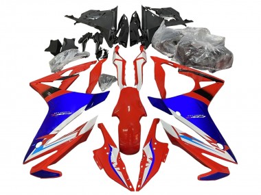 Beste Honda CBR500R Motorrad Verkleidung 2016-2018 - Weiss Rot Blau