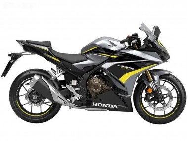 Beste Honda CBR500R Motorrad Verkleidung 2022-2023 - Silber Gelb Glanzendes Schwarz