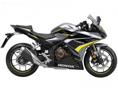 Beste Honda CBR500R Motorrad Verkleidung 2022-2023 - Silber Gelb Glanzendes Schwarz