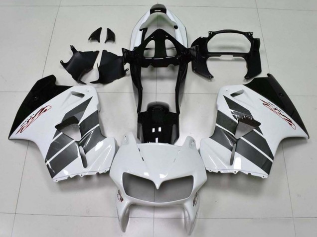 Beste Honda VFR 800 Motorrad Verkleidung 1998-2001 - Weiss Schwarz