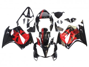 Beste Honda VFR 800 Motorrad Verkleidung 2002-2013 - Glanzendes Schwarz Rot