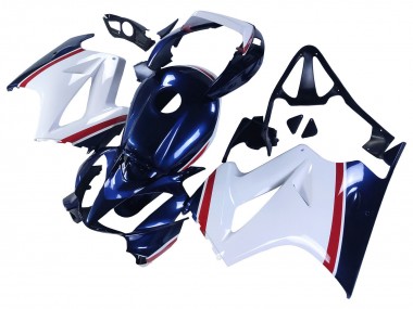 Beste Honda VFR 800 Motorrad Verkleidung 2002-2013 - Weiss Rot Dunkel Blau