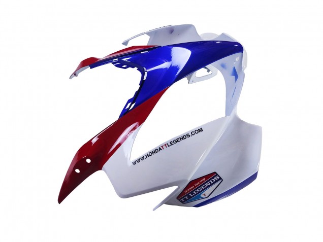 Beste Honda VFR 800 Motorrad Verkleidung 2002-2013 - Weiss Rot Blau Motul