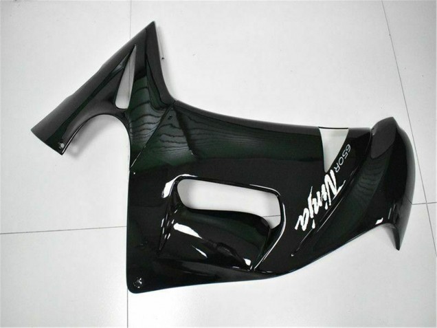 Beste Kawasaki EX650 Motorrad Verkleidung 2006-2008 - Glanzendes Schwarz Weiss