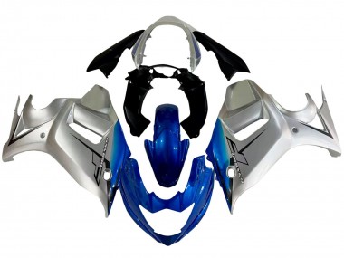 Beste Suzuki GSX650F Motorrad Verkleidung 2008-2013 - Silber Blau
