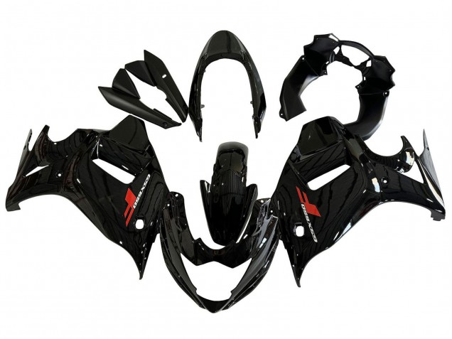 Beste Suzuki GSX650F Motorrad Verkleidung 2008-2013 - Glanzendes Schwarz