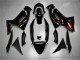 Beste Kawasaki EX650 Motorrad Verkleidung 2006-2008 - Glanzendes Schwarz Rot Flamme