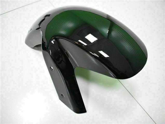 Beste Kawasaki EX650 Motorrad Verkleidung 2006-2008 - Glanzendes Schwarz Rot Flamme
