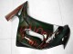 Beste Kawasaki EX650 Motorrad Verkleidung 2006-2008 - Glanzendes Schwarz Rot Flamme
