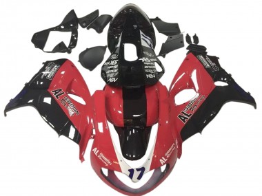 Beste Suzuki TL1000R Motorrad Verkleidung 1998-2003 - Rot Schwarz Rennen 17