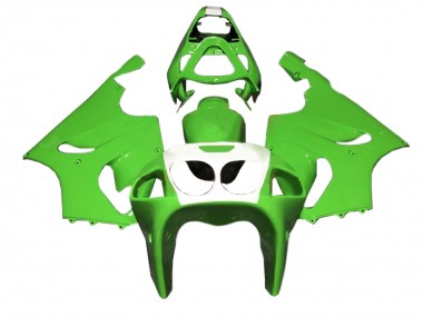 Beste Kawasaki ZX7R Motorrad Verkleidung 1996-2003 - Grun Weiss