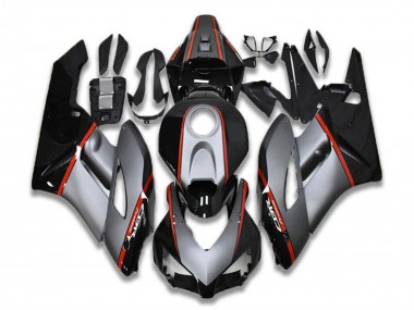 Beste Honda CBR1000RR Motorrad Verkleidung 2004-2005 - Grau Rot Glanzendes Schwarz