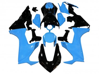 Beste Honda CBR1000RR Motorrad Verkleidung 2017-2023 - Blau Glanzendes Schwarz